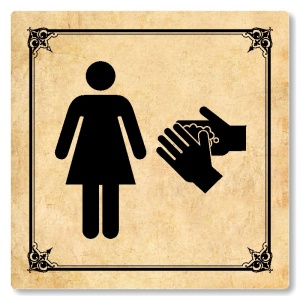 WC ženy, 148x148mm, pergamen, Nebraska